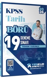 2026 KPSS Börü Tarih Tamamı Çözümlü 19 Deneme Sınavı