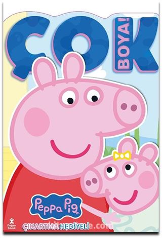 Peppa Pig ve Evie / Çok Boya! Çıkartmalı Dev Boyama Kitabı
