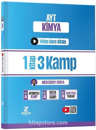 Meschemy Kimya AYT Kimya 1 Kitap 3 Kamp Video Ders Kitabı