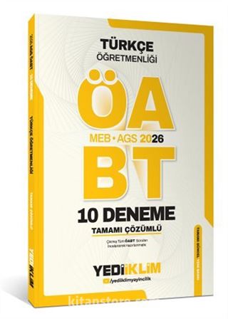 AGS ÖABT Türkçe Öğretmenliği Tamamı Çözümlü 10 Deneme Sınavı