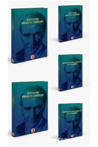 Atatürk'ün Söylev ve Demeçleri ve Atatürk'ün Tamim, Telgraf ve Beyannameleri (5 Kitap - Kutulu Set)