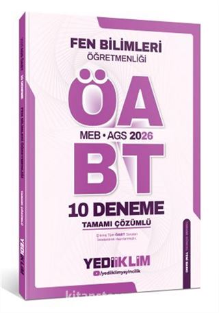 2026 MEB AGS Fen Bilimleri Öğretmenliği Tamamı Çözümlü 10 Deneme