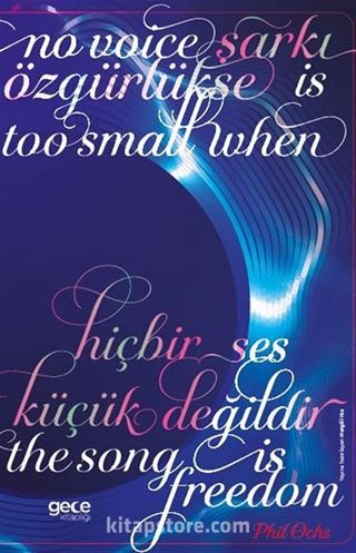 Şarkı Özgürlükse Hiçbir Ses Küçük Değildir Defter