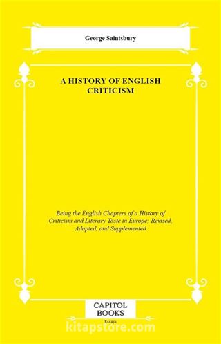 A History of English Criticism