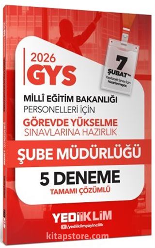 2026 MEB GYS Şube Müdürlüğü Tamamı Çözümlü 5 Deneme
