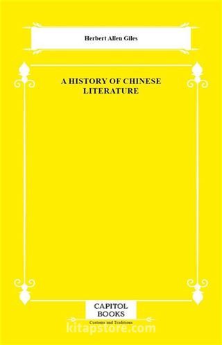 A History of Chinese Literature