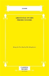 Aristotle on His Predecessors