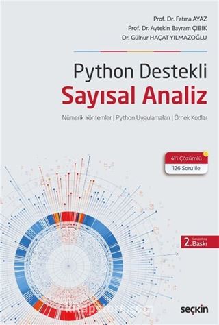 Python Destekli Sayısal Analiz