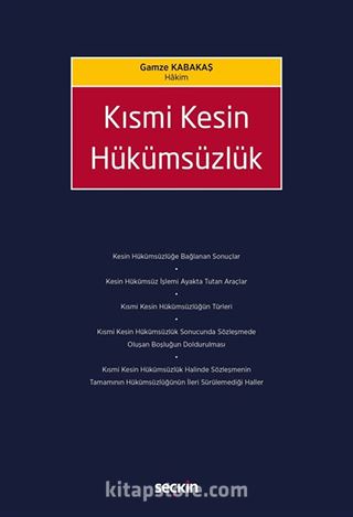 Kısmi Kesin Hükümsüzlük