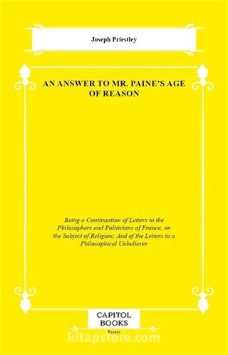 An Answer to Mr. Paine's Age of Reason