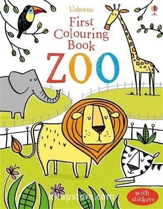 First Colouring Book Zoo - With Stickers
