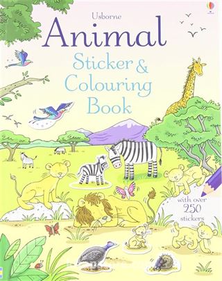 Animal Sticker Colouring Book