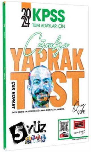 KPSS 5 Yüz Coğrafya Çek Kopart Yaprak Test