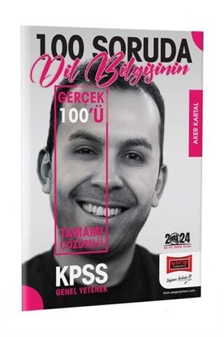 2024 KPSS 5Yüz 100 Soruda Tamamı Çözümlü Dil Bilgisinin Gerçek 100'ü