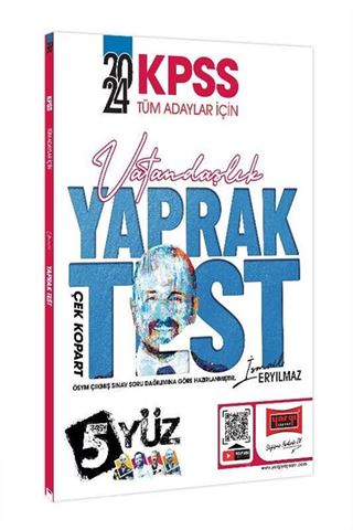 2024 KPSS Tüm Adaylar İçin 5Yüz Vatandaşlık Çek Kopart Yaprak Test