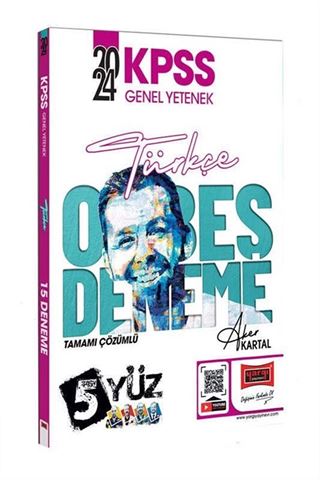 2024 KPSS 5Yüz Ekibi Türkçe Tamamı Çözümlü 15 Deneme