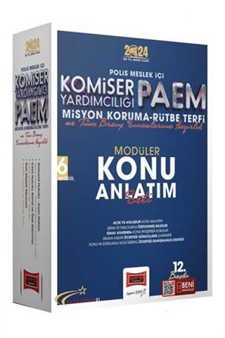 2024 Polis Meslek İçi PAEM Komiser Yardımcılığı Misyon Koruma Rütbe Terfi Modüler Konu Anlatım Seti (6 Kitap)
