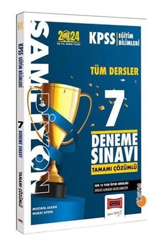 2024 Eğitim Bilimleri Tamamı Çözümlü Şampiyon 7 Deneme Sınavı