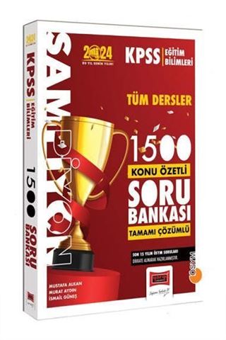 2024 KPSS Eğitim Bilimleri Şampiyon Tüm Dersler 1500 Konu Özetli Tamamı Çözümlü Soru Bankası