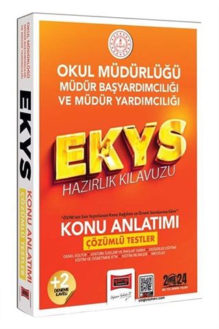 2024 EKYS Okul Müdürlüğü Müdür Başyardımcılığı ve Müdür Yardımcılığı Hazırlık Kılavuzu Konu Anlatımı Çözümlü Testler ve İlave 2 Deneme