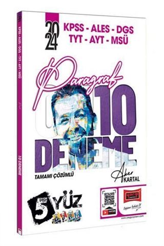 KPSS ALES DGS TYT AYT MSÜ 5Yüz Paragraf 10 Deneme