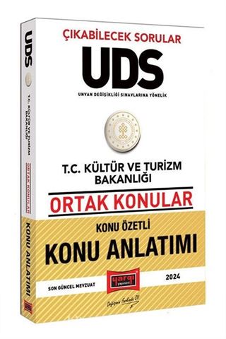 2024 UDS T.C Kültür ve Turizm Bakanlığı Ortak Konular Konu Özetli Konu Anlatımı