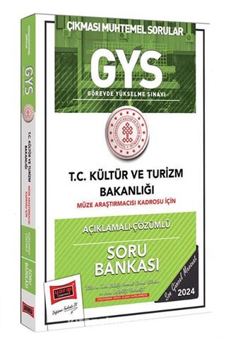 2024 T.C Kültür ve Turizm Bakanlığı Müze Araştırmacısı Kadrosu İçin Açıklamalı Çözümlü Soru Bankası