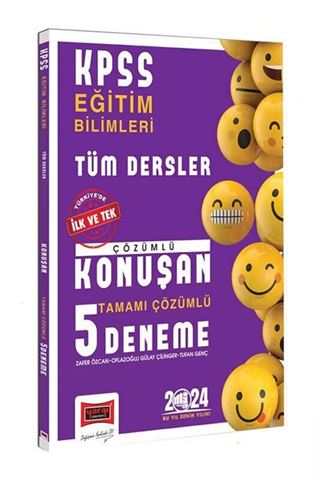 KPSS Eğitim Bilimleri Tüm Dersler Tamamı Çözümlü Konuşan 5 Deneme