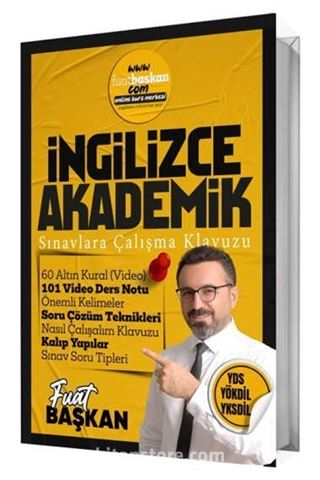2024 YDS YÖKDİL YKSDİL İngilizce Akademik Sınavlara Çalışma Kılavuzu