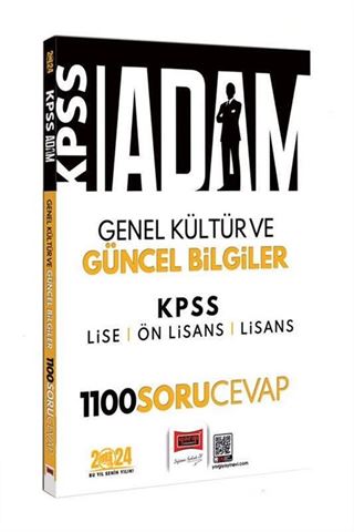 2024 KPSS Adam Genel Kültür Güncel Bilgiler 1100 Soru-Cevap (Lise - Ön Lisans - Lisans)