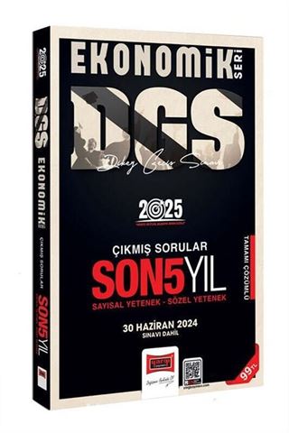 2025 DGS Ekonomik Seri Son 5 Yıl Sayısal-Sözel Yetenek Çıkmış Sorular