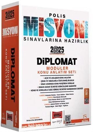 2025 Polis Misyon Sınavlarına Hazırlık Diplomat Serisi Diplomat Modüler Konu Anlatım Seti