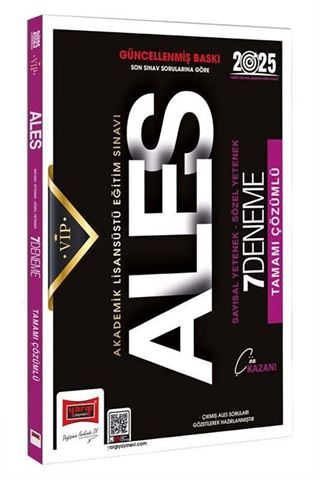 2025 ALES Vip Sayısal-Sözel Yetenek Tamamı Çözümlü 7 Deneme