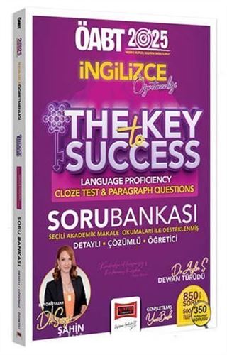2025 ÖABT İngilizce Öğretmenliği The Key To Cloze Test And Paragraph Questions Tamamı Detaylı Çözümlü Soru Bankası