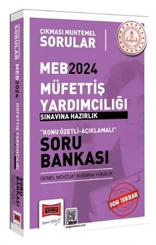 Çıkması Muhtemel MEB Müfettiş Yardımcılığı Sınavlarına Hazırlık Konu Özetli Soru Bankası (Genel Mevzuat Kısmına Yönelik)