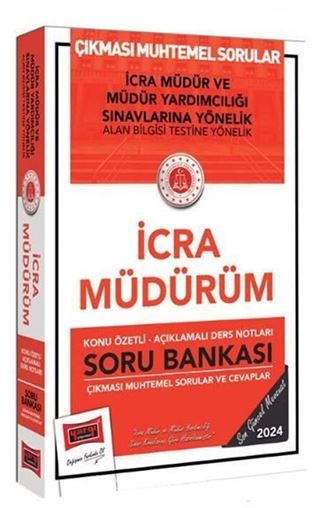 Adalet Bakanlığı Çıkması Muhtemel Sorular İcra Müdürüm Soru Bankası