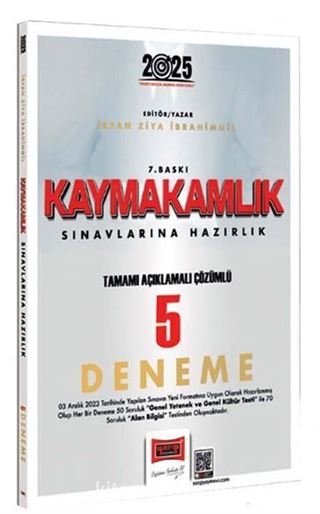 2025 Kaymakamlık Sınavlarına Hazırlık Tamamı Açıklamalı Çözümlü 5 Deneme