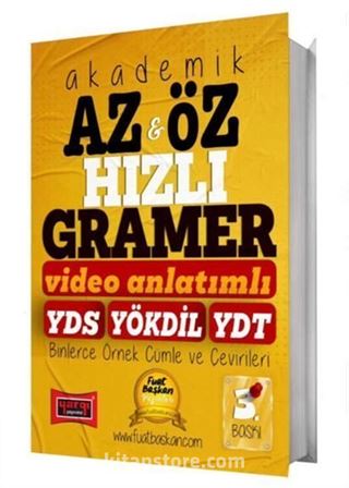 2025 YDS YÖKDİL YDT Akademik Az & Öz Hızlı Gramer