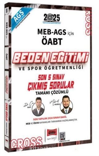 Yargı Yayınları 2025 MEB AGS ÖABT Beden Eğitimi ve Spor Öğretmenliği Son 5 Sınav Çıkmış Sorular