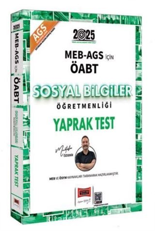 MEB-AGS ÖABT Sosyal Bilgiler Öğretmenliği Yaprak Test