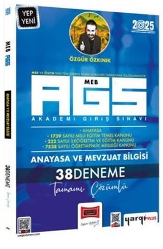 MEB-AGS Anayasa ve Mevzuat Bilgisi Tamamı Çözümlü 38 Deneme