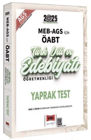 2025 MEB-AGS ÖABT Türk Dili ve Edebiyatı Öğretmenliği Yaprak Test
