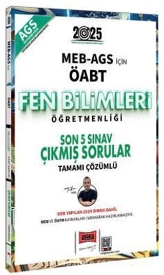 2025 MEB-AGS ÖABT Fen Bilimleri Öğretmenliği Son 5 Sınav Çıkmış Sorular