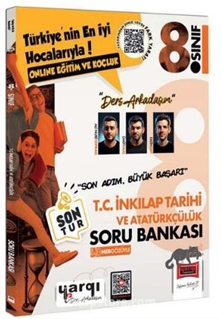 Yargı Ders Arkadaşım 8. Sınıf LGS T.C. İnkılap Tarihi ve Atatürkçülük Son Tur Soru Bankası