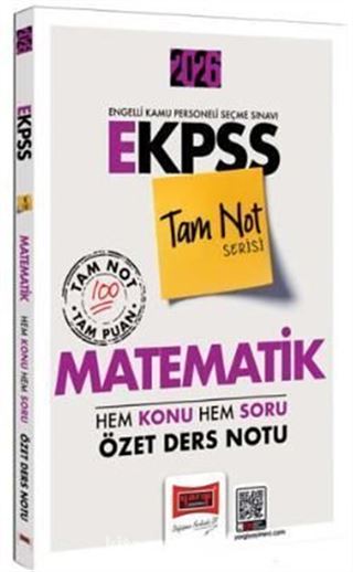 2026 E-KPSS Tam Not Serisi Matematik Hem Konu Hem Soru Özet Ders Notu