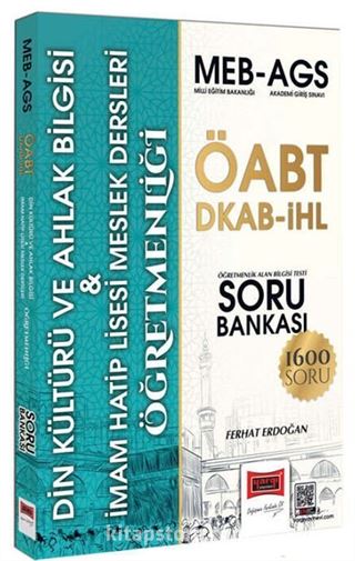 MEB-AGS ÖABT DKAB-İHL Din Kültürü ve Ahlak Bilgisi Öğretmenliği Soru Bankası
