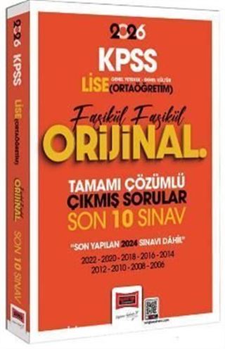 2026 KPSS Lise-Ortaöğretim GK-GY Fasikül Fasikül Orijinal Tamamı Çözümlü Çıkmış Son 10 Sınav