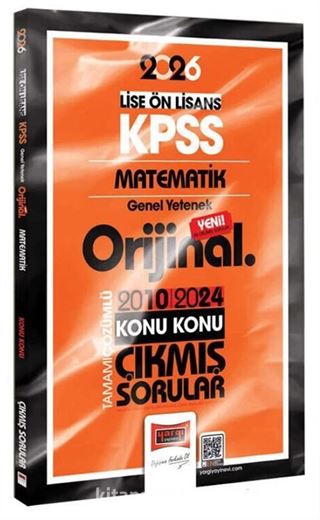 2026 KPSS Lise-Önlisans Matematik Orijinal 2010-2024 Konu Konu Çıkmış Sorular