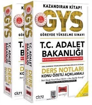 2025 T.C Adalet Bakanlığı Bilgi İşlem Müdürü Merkez-Taşra Kadrosu İçin Ders Notları (2 Cilt)