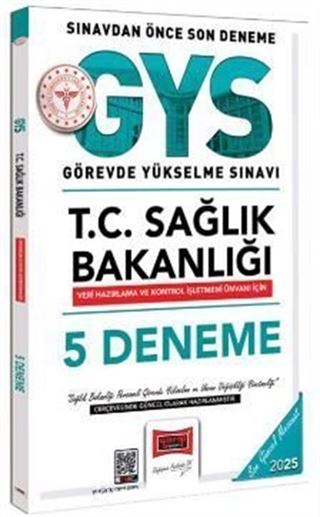 2025 T.C Sağlık Bakanlığı Veri Hazırlama ve Kontrol İşletmeni Ünvanı İçin 5 Deneme